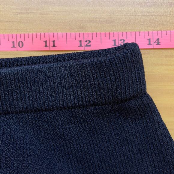 St. John Collection Santana Knit Wide Leg Hight Waist Black Wool Pants Size 4 - Picture 13 of 14